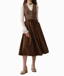 Chestnut Charm Brown Skirt Oa23