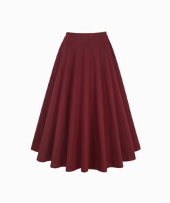 Classic Grace Circle Wool Skirt Oa21