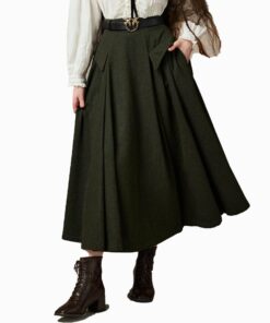 Evergreen Hearth Wool Skirt Oa18