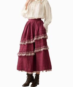 Plum Majesty Victorian Skirt Oa19