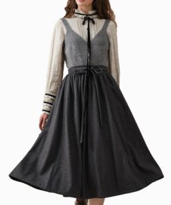 Slate Elegance Gray Skirt Oa22
