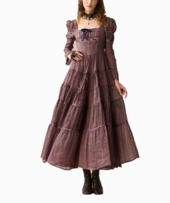 Willow Lane Linen Prairie Dress Oa13