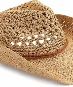 Adult Sun Straw Western Cowboy Hat OA28