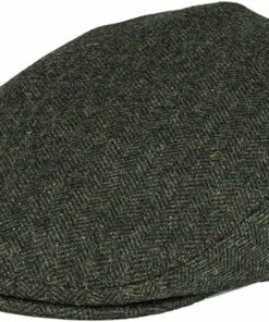 Men's Herringbone Flat Ivy Newsboy Hat Wool Blend Gatsby Cabbie Cap OA21